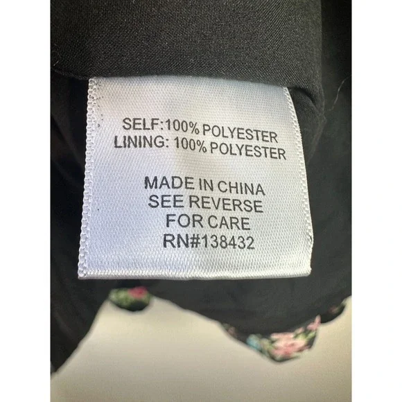 Modcloth Floral Print Mock Neck LS Dress Women's Plus Size 4X *Belt NOT Included - Picture 8 of 12